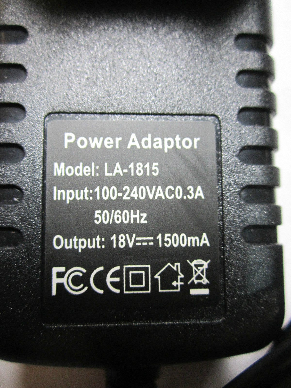 Replacement for EU 18.0V 1.0A Leader Electronics ITE Power Supply 30-190-103002B