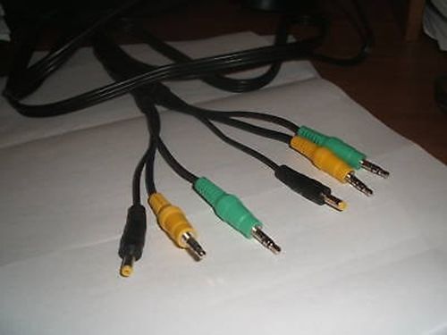 Bush PDVD-16309C Connect Dual Twin Screen Portable DVD Player AV Cable Lead