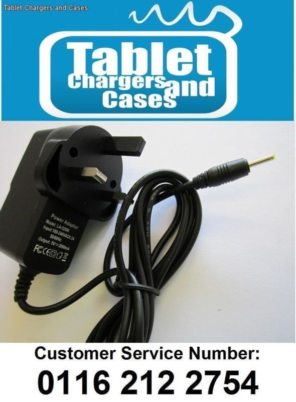 5V 2A DC AC Adaptor Charger for Go Clever 7" WiFi Tablet T76GPSTV DNS-0502000CW