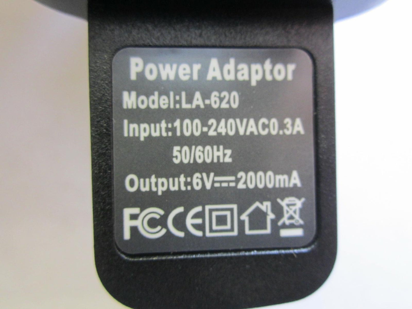 UK 6.0VDC 1200mA 7.2VA Mains AC-DC Adaptor Power Supply for model SA48-62A Plug