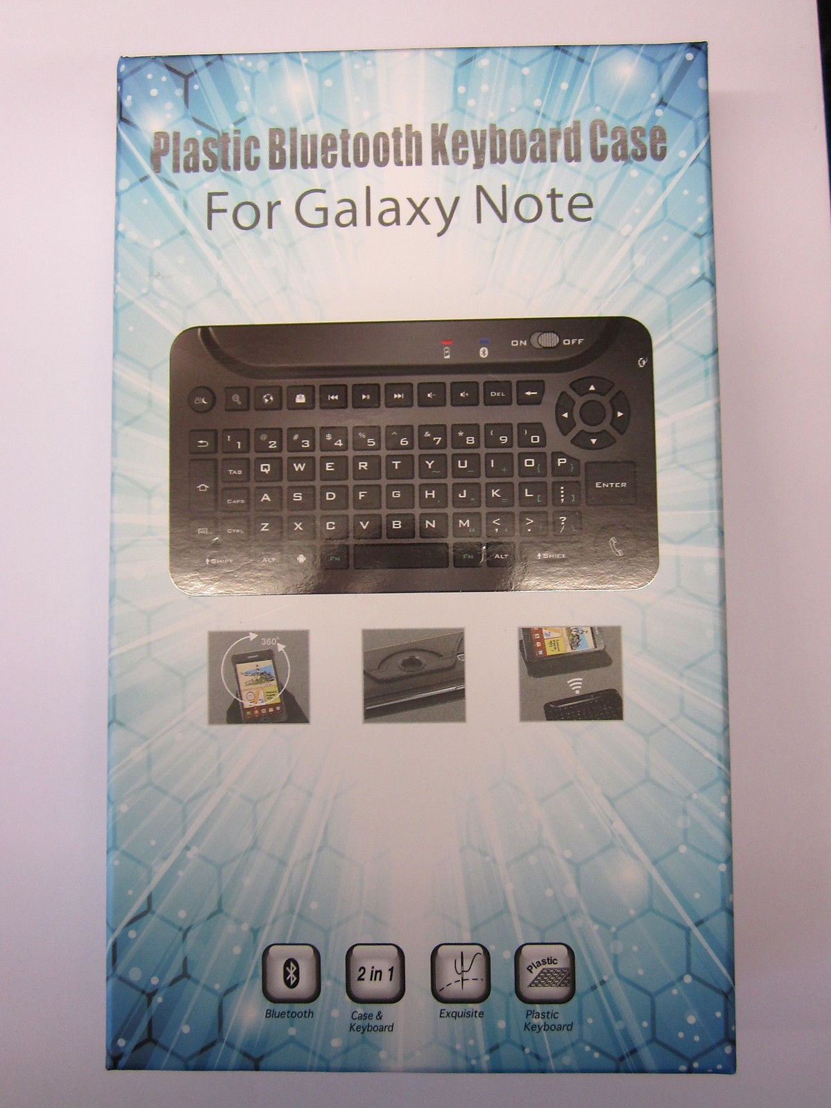 Bluetooth Keyboard Leather Case Use for Galaxy Note 11 4G GT-N7105T Mobile Phone