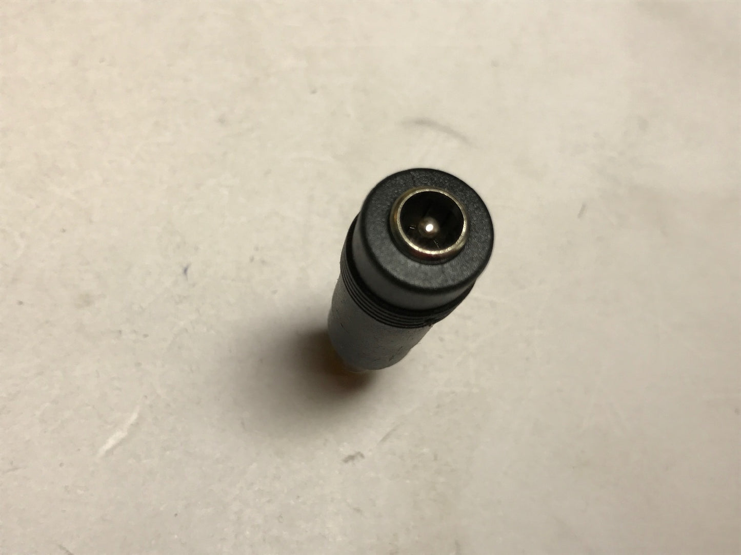 DC Push On Tip Female 5.5mmx2.1mm to Male 5.5mm x 2.5mm 5.5x2.5 Yellow Straight