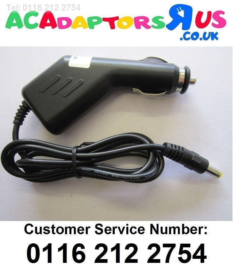 DC 12V 1.5A Car Charger for Rank Arena Car Portable DVD Player RA17 RA 17