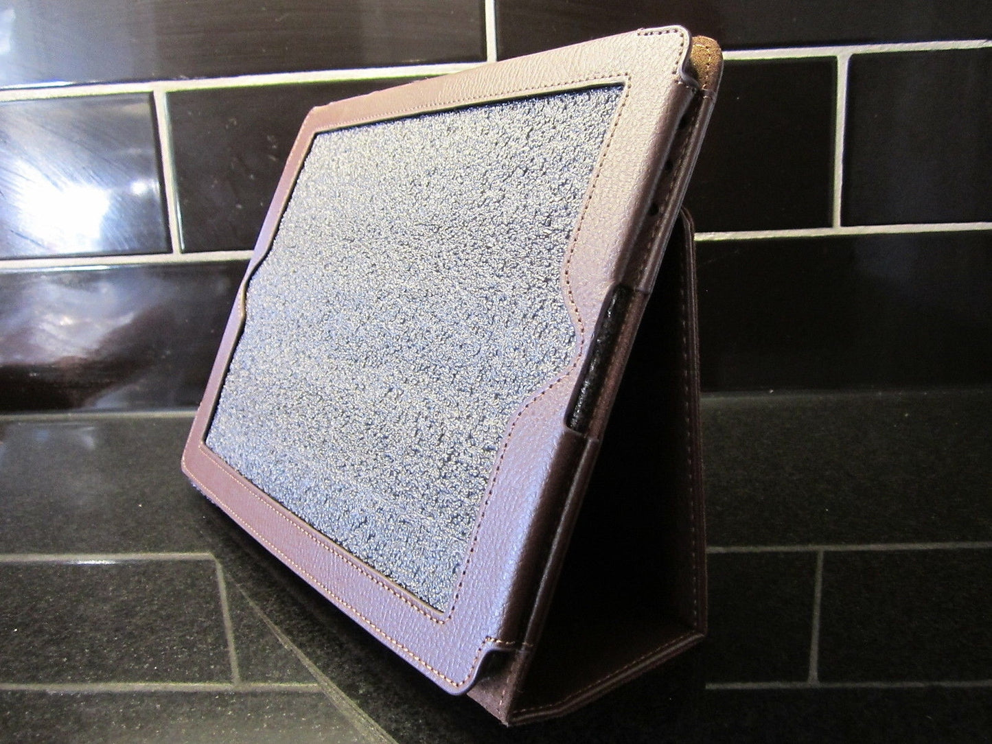 Brown PU Leather Carry Case/Cover/Wallet Stand for Apple Ipad 1,2,3,NEW Tablet