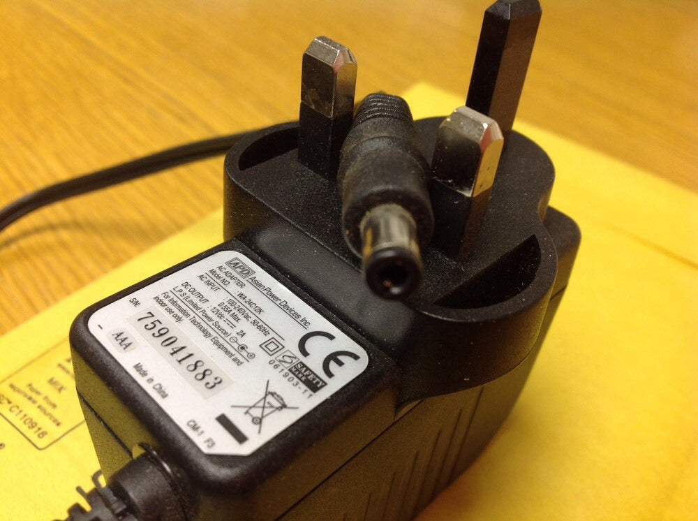 Genuine APD Ac Adapter WA-24C12K 12vdc 2A Uk Plug