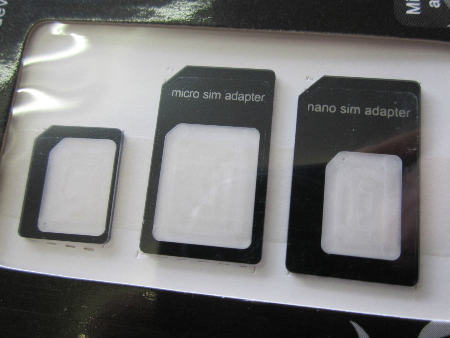 Micro + Nano Sim Card Adaptor Conversion Kit for Apple Iphone 4 /4S /5 /5S /6