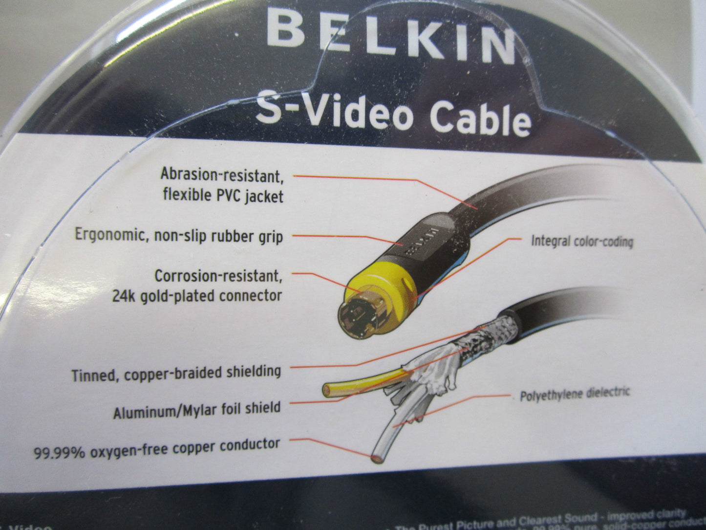 PureAV AV21100QP12 Video Cable - 3.70 m 3.7m 12ft (mini-DIN S-Video)