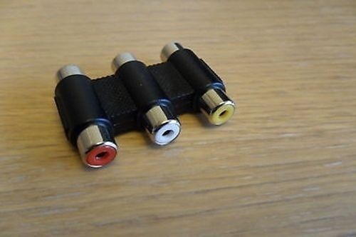 Red White Yellow RCA Phone Audio Cable Wire Join Joining Bit