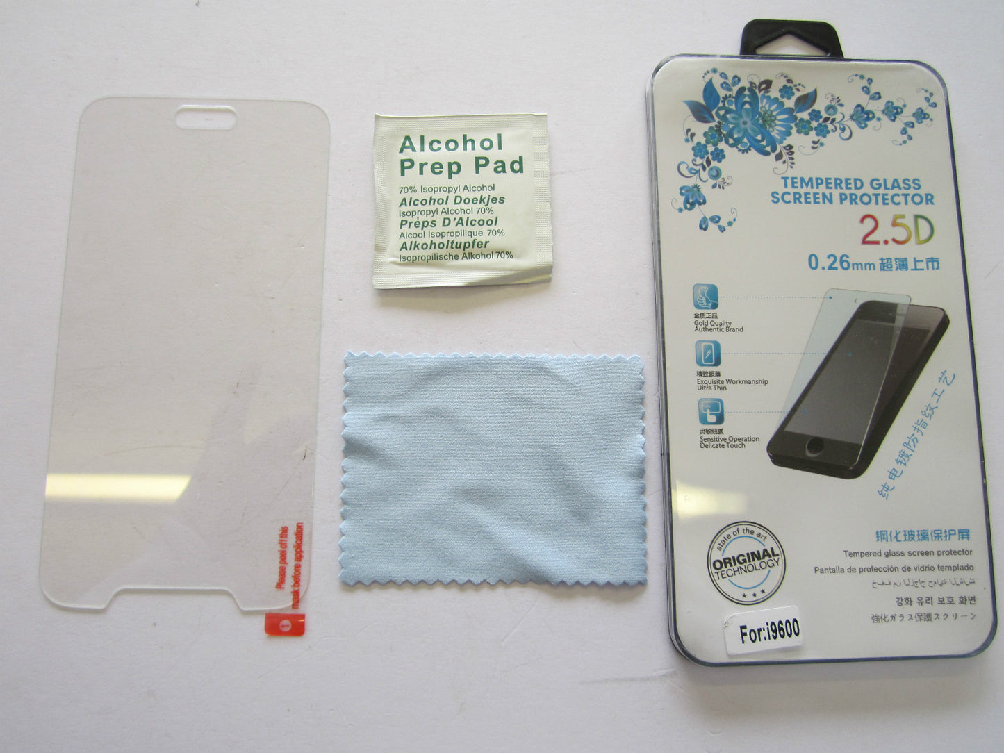 High Quality 2.5D 0.26mm Tempered Glass Screen Protector for Samsung Galaxy S5