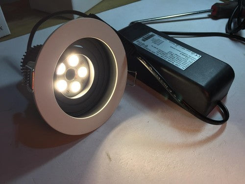 10 X White 90mm Tilt Fitted 5 x LED Ceiling Downlight Lights Spotlight + Driver