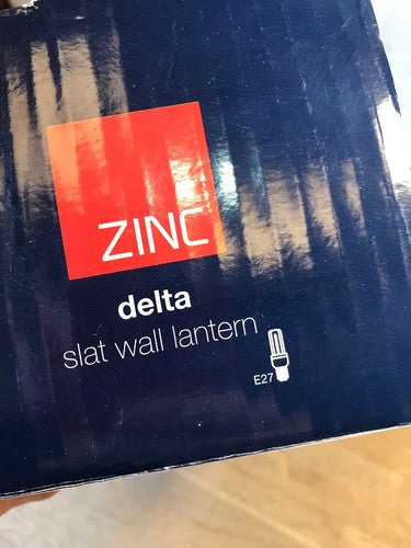 Zinc Delta Slat Wall Lantern E27 Stainless Steel 11w Zn-15871-sst