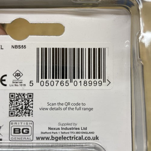 BG British General Nexus Metal 13A Unswitched Fused Connection Unit W Cable Out