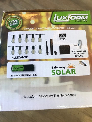 Luxform Lighting Solar Led X 10 As111304 8719099951156