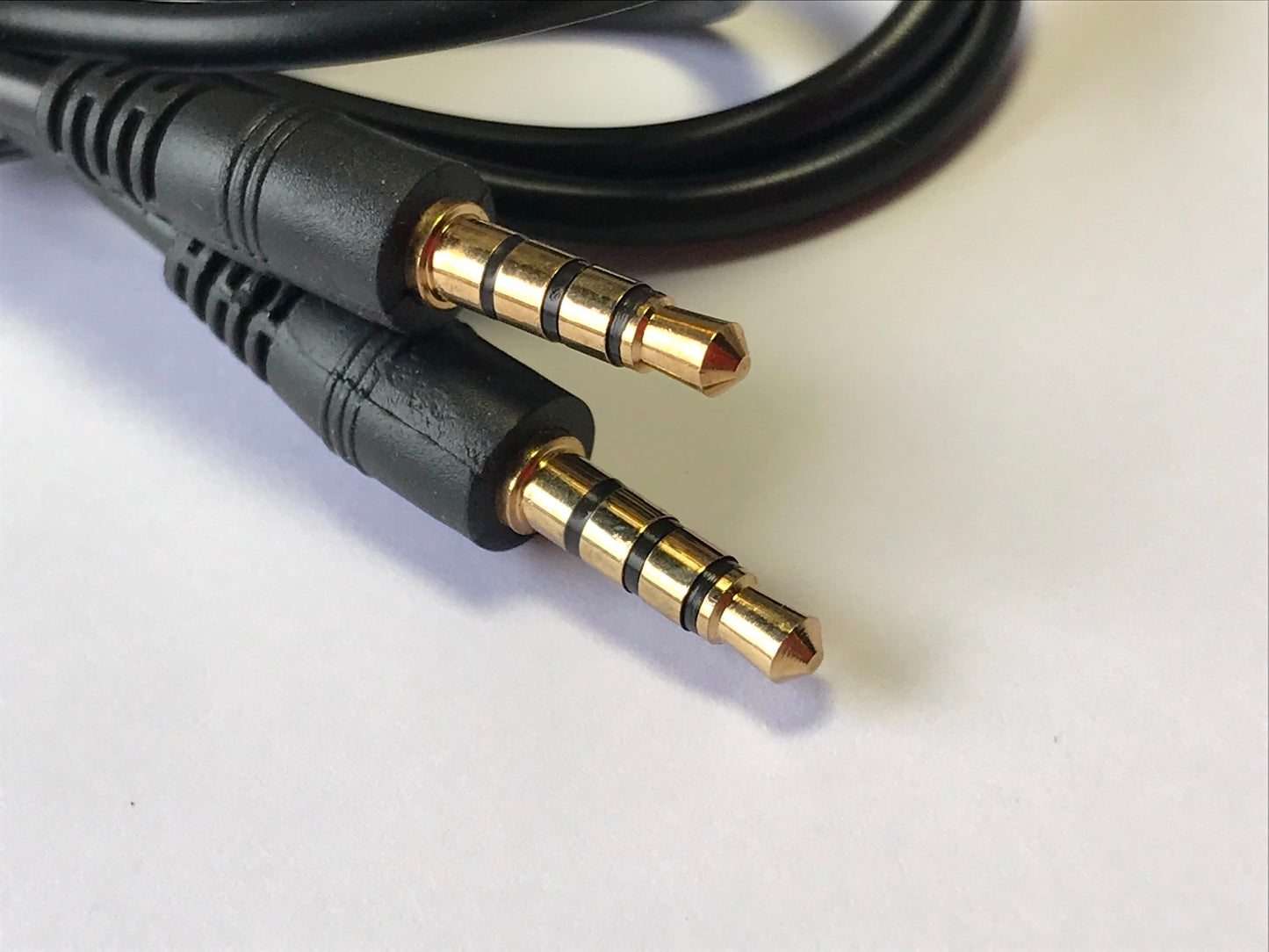 Double Ended 4 Pole 3.5mm 3.5 Male Jack to Male Jack Lead Cord Cable 3 Rings