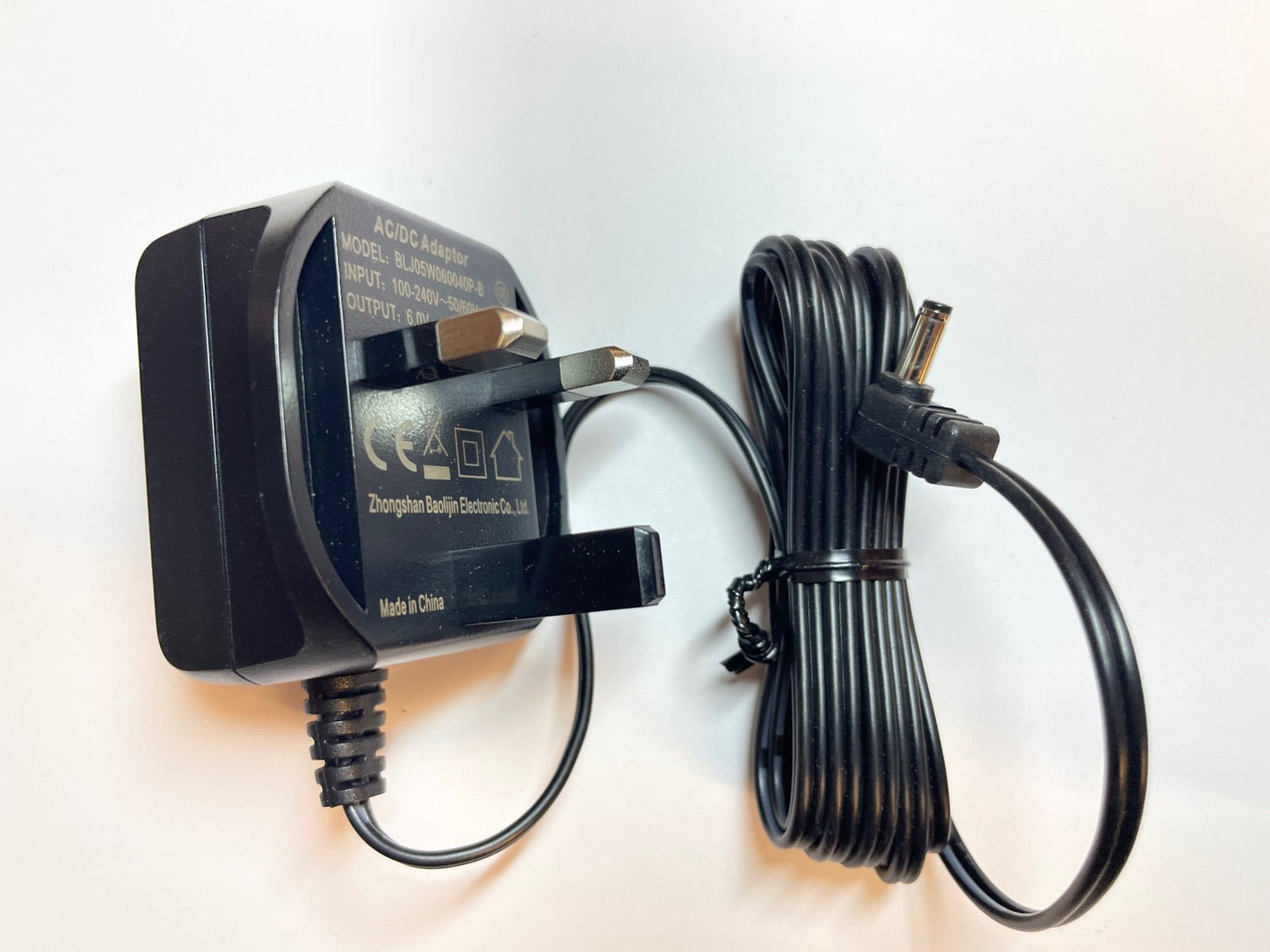 Replacement 6V Charger for BT Digital Audio Baby Monitor 400 Babys Room Unit