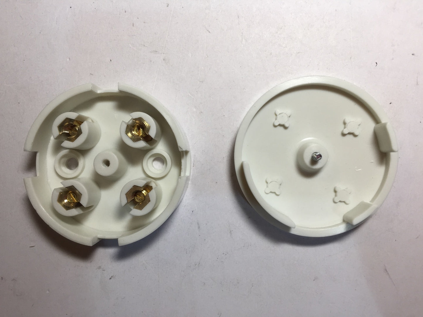 5 x 5 AMP 4 TERMINAL JUNCTION BOX WHITE WIRING CABLE CONNECTOR 60MM