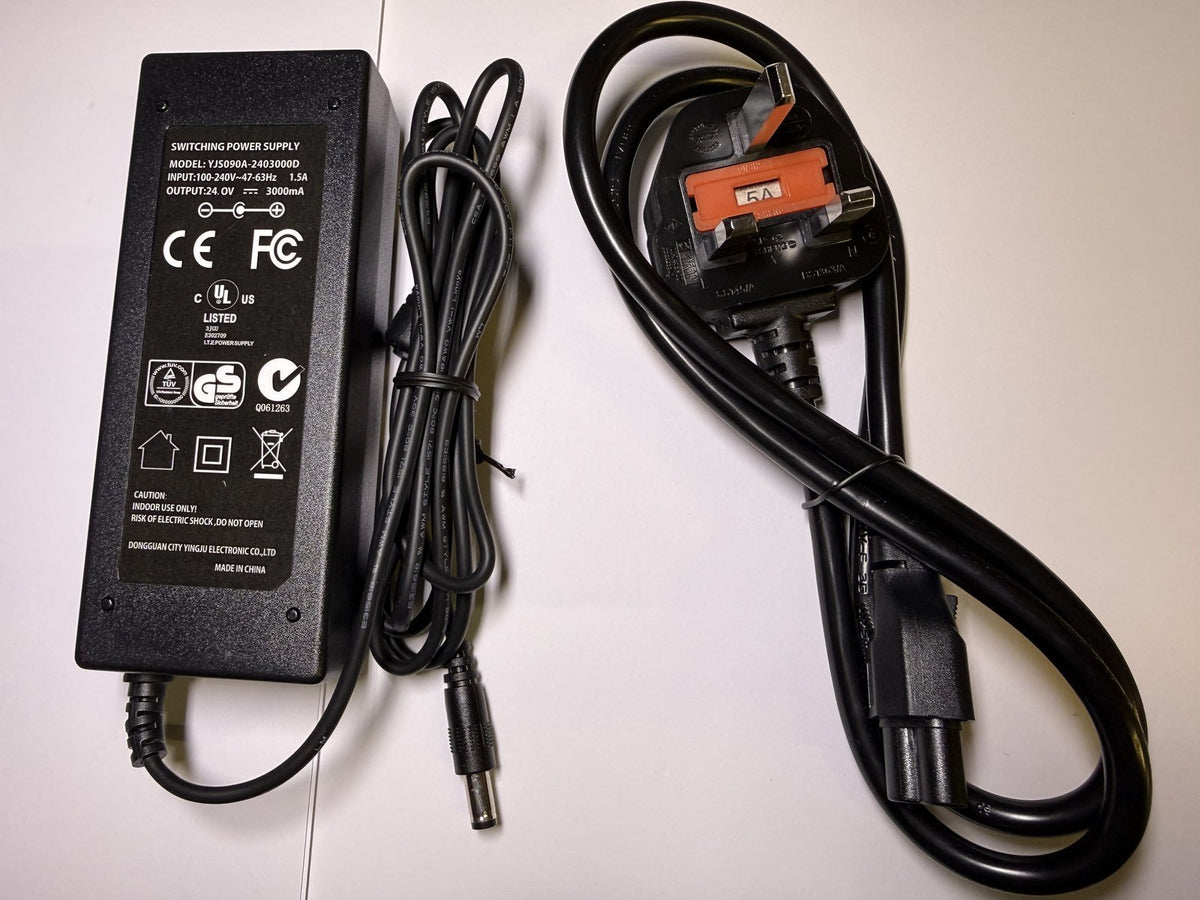 Replacement for 24V 3A AC-DC Adapter Model BX-24003000
