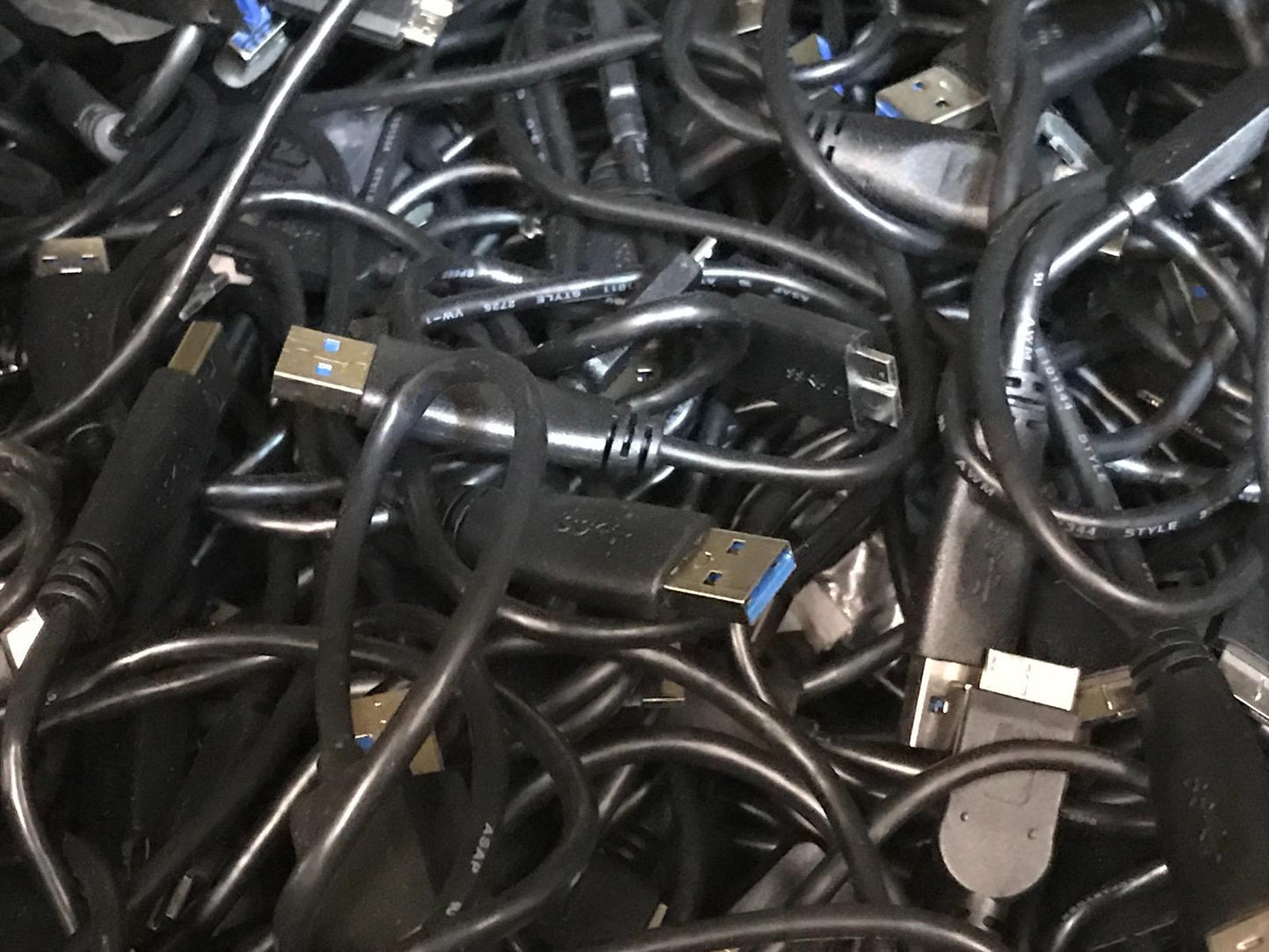 BULK JOB LOT OF 50 X 50cm Long Super Speed USB3.0 External Hard Drive Cable Lead