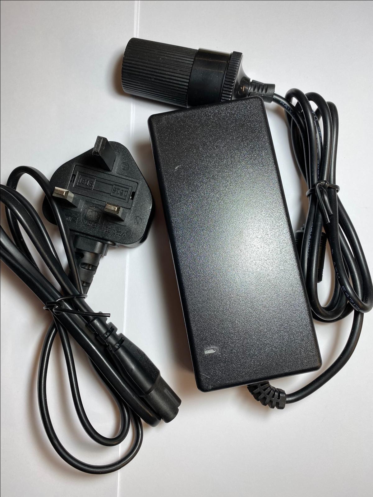 12V 5A 5000mA AC-DC Switching Adaptor Power Supply with Car Socket 12VDC CLA