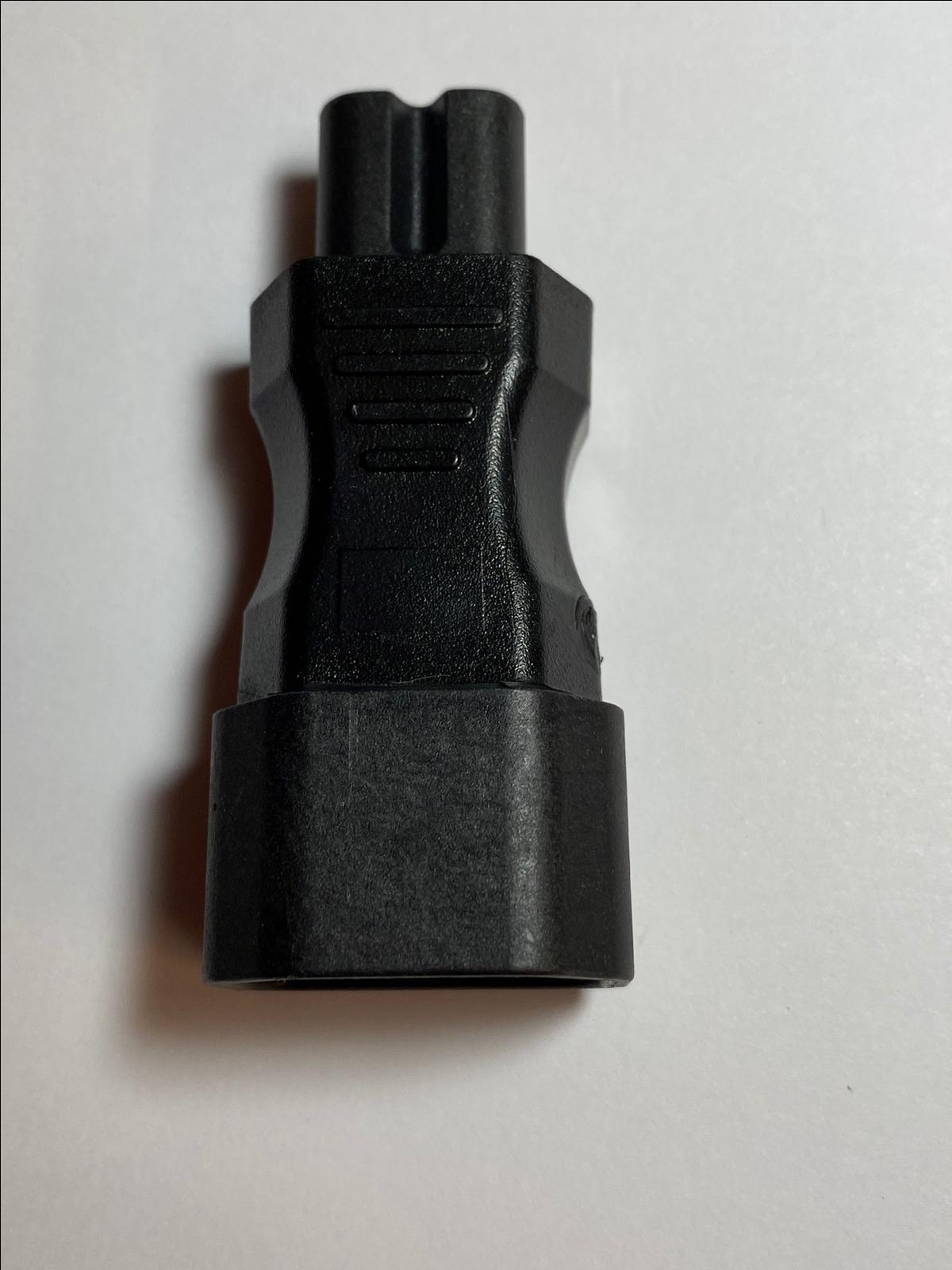 C7 TO C14 BLACK Convertor Connector for AC Adaptor Power Supply Fig 8 to Kettle