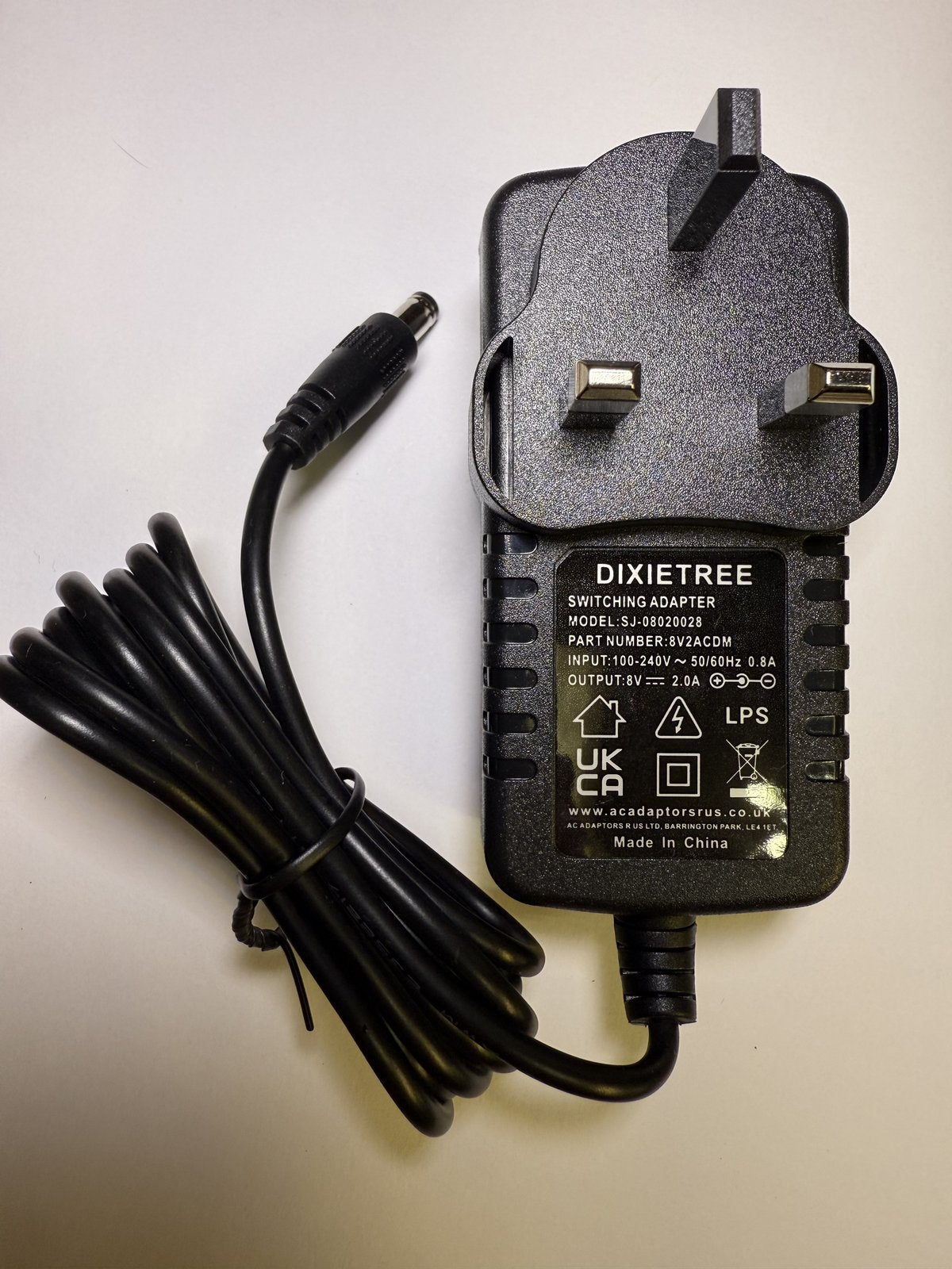 Replacement for 8V AC-DC Adaptor LK-D080050 for Roger Black Gold Cross-Trainer