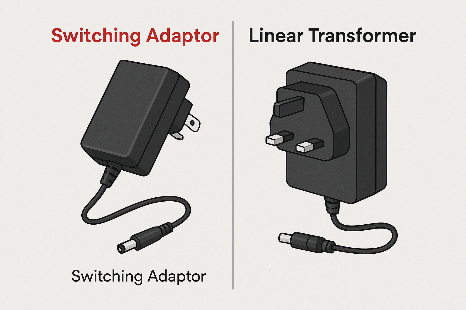 Switching adaptors vs Linear Transformer Adaptors – AC ADAPTORS R US LTD