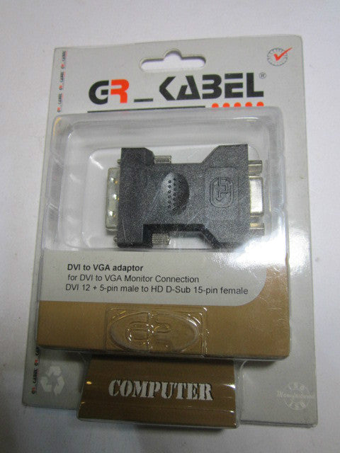 DVI to VGA Adapter DVI 12 + 5 Pin Male to HD D-Sub 15 Pin Female Convertor