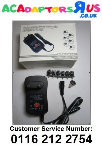 EU 3V/4.5V/5V/6V/7.5V/9V/12V 30W Universal Switching Adapter Power Supply + 6 Tips