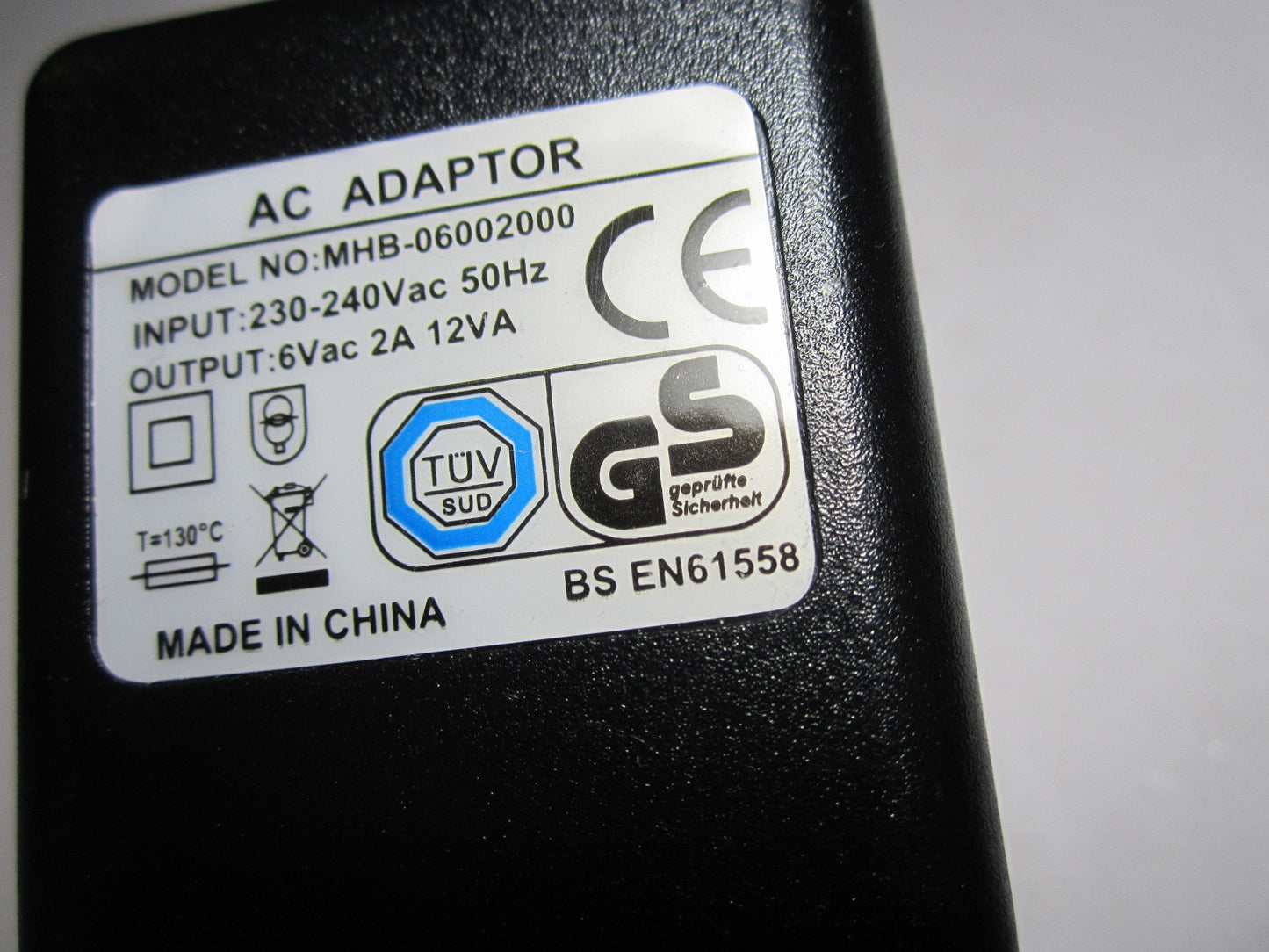 Replacement for 6V AC-AC AC-Adapter Model YL-7.2-6V MAX 7.2V