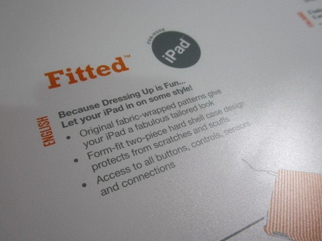 Checked 1st Generation Apple iPad 1 Speck Fitted Fabric Wrapped Cover Case
