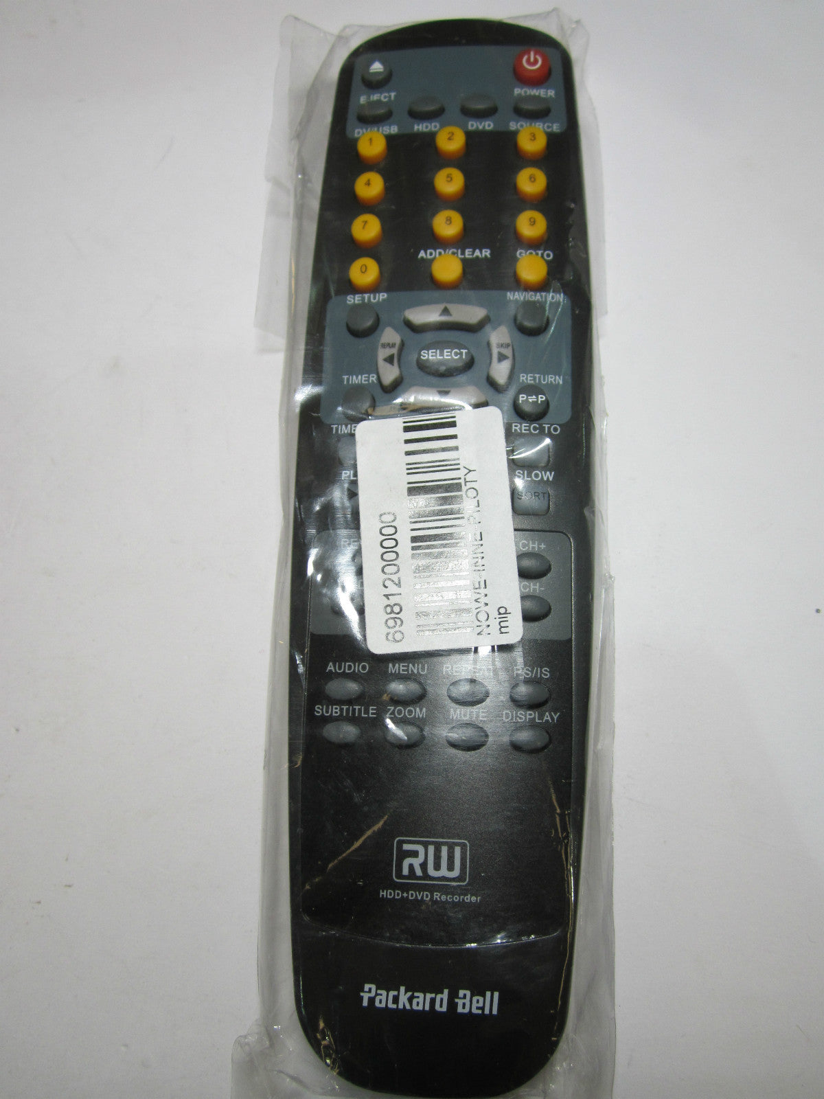 Original Packard Bell 6981200000 Remote Control for HDD Recorder Device