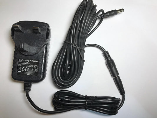 UK 9V AC POWER SUPPLY FOR COMPATIBLE X ROCKER GAMING CHAIRS + 5M EXTENSION CABLE
