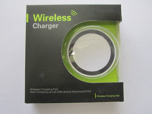 White Wireless Charging Transmitter Desktop Dock/Pad for ANY Phone