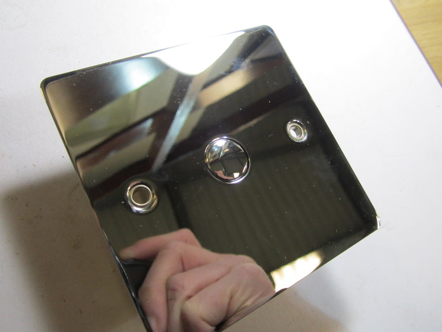 Volex 1 Gang 1 Way Touch Dimmer 500W Mains/Low Voltage Polished Chrome Flat