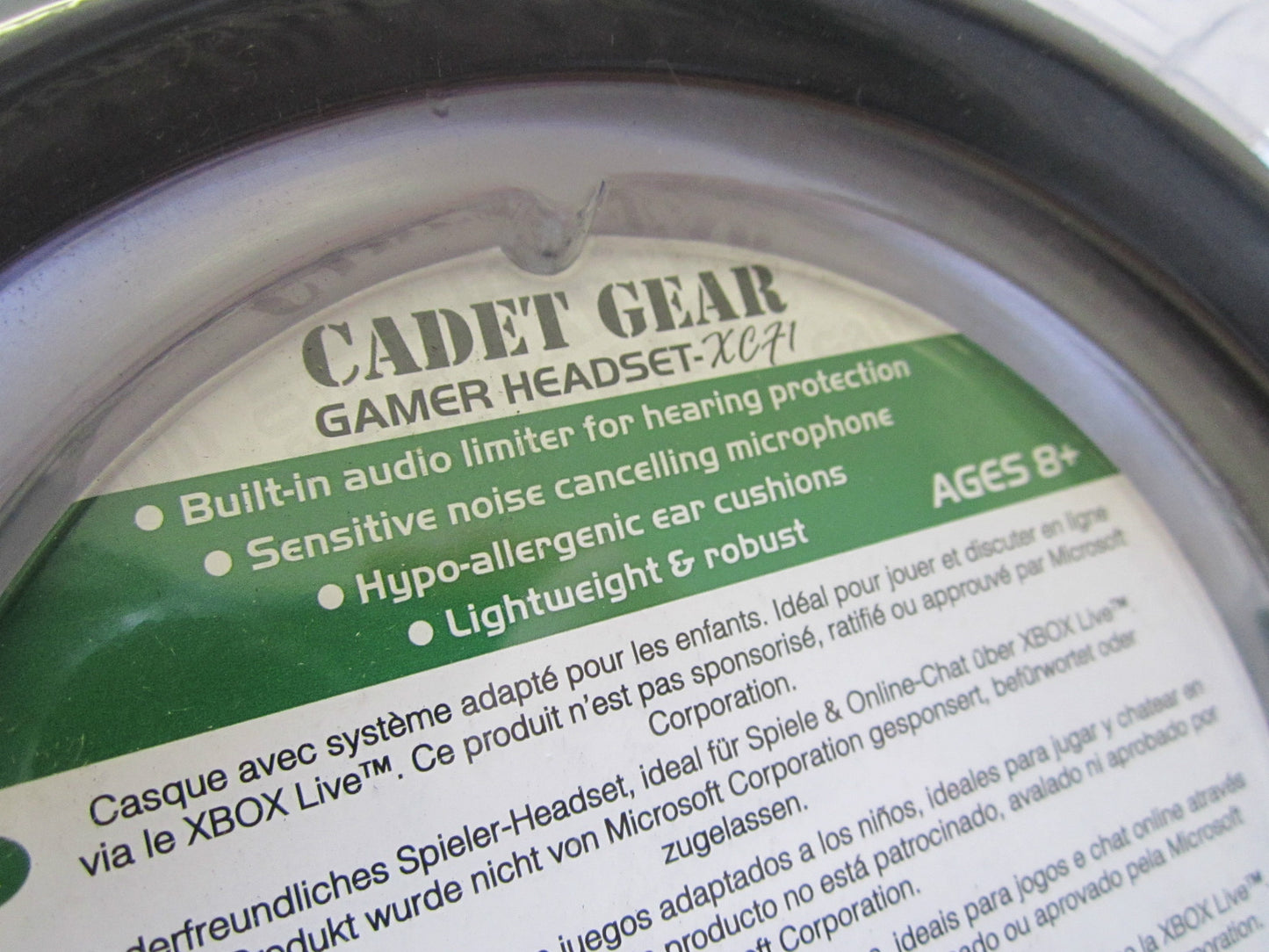 GameOn Cadet Gear Gamer Headset XC71 Child Friendly Lightweight 4 XBOX 360/LIVE