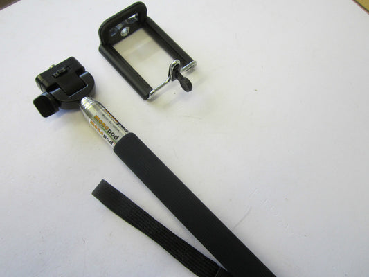 Black Monopod Telescopic Pole for Selfie Photo/Video Taking with Mobile Phone