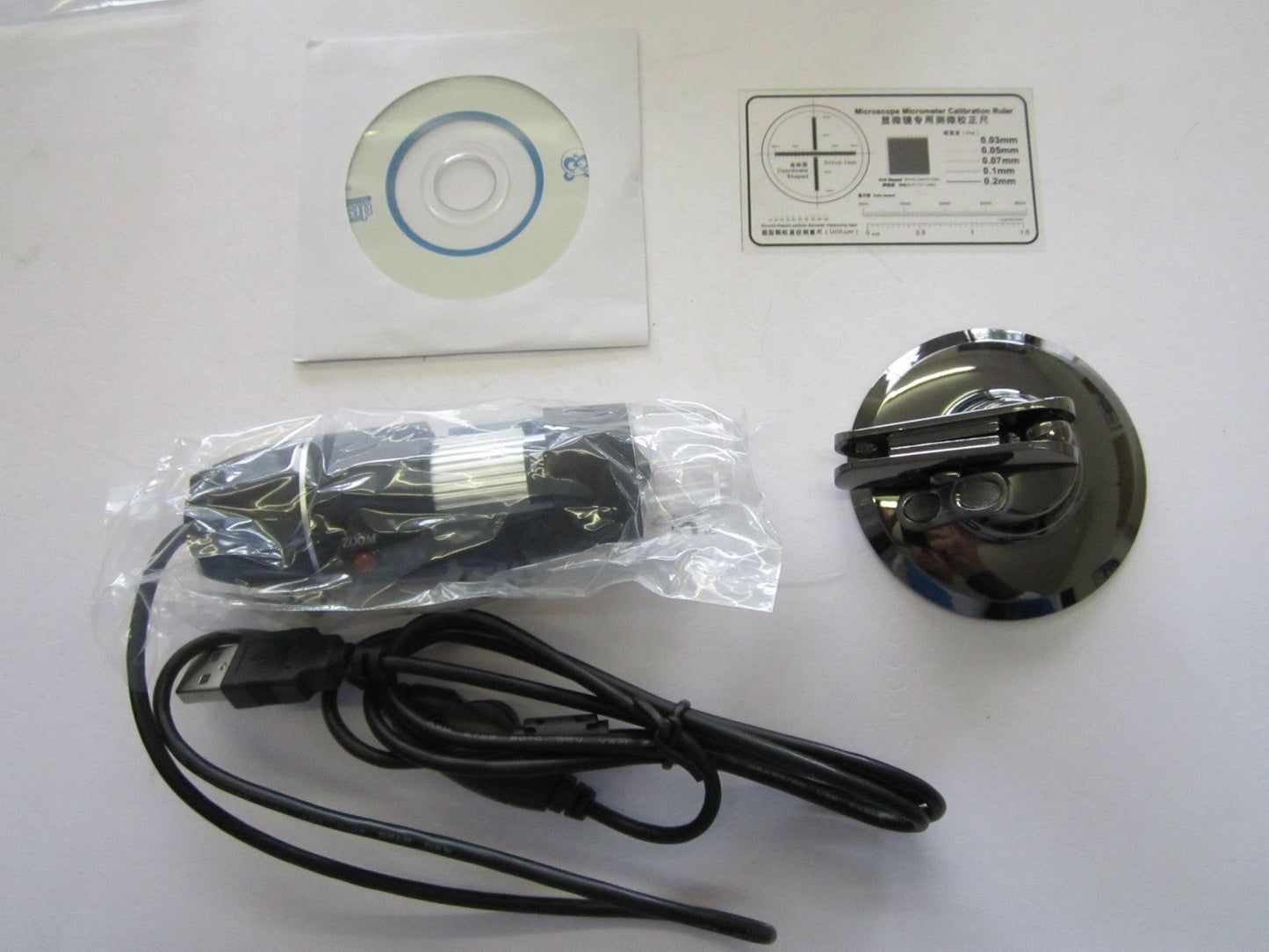 USB 2.0 & 1.1 Digital Microscope with 200x Magnification/Light/Software