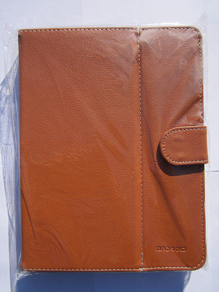 Brown Multi Angle Carry Case Stand for AVOCA STB8098 8 inch Tablet