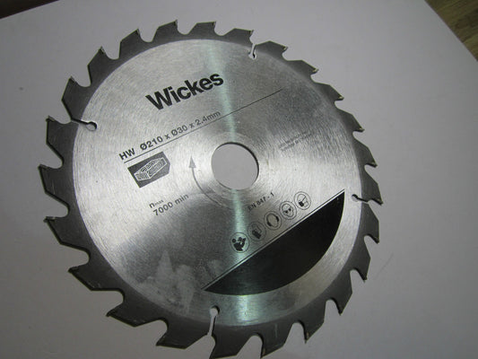 Wickes HW 210 x 30 x 2.4mm Sliding Mitre Saw Wood Cutting Blade