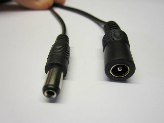 5.5mm x 2.1mm Female Socket to Male Connector Negative Polarity Reversing Wire