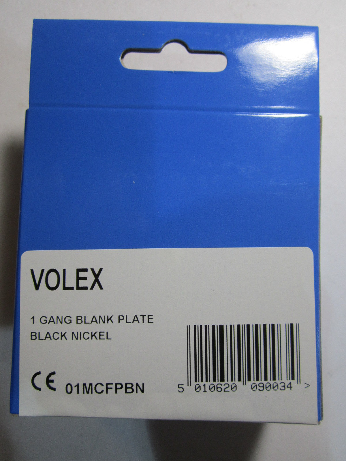 Volex 1 Gang Blank Plate Black Nickel Screwed Flat Plate 01MCFPBN