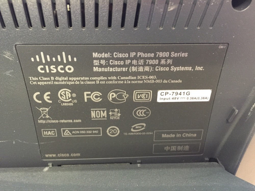 Cisco IP Phone 7941 Used But Fully Working