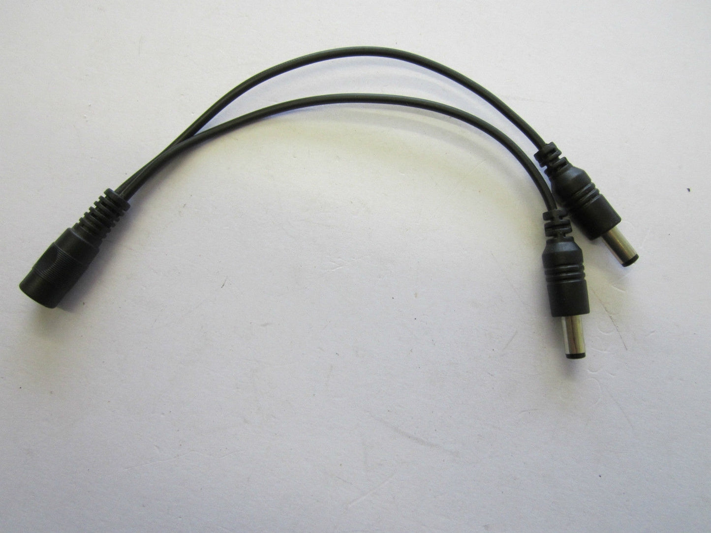 5.5mm x 2.1mm DC Female to Double Dual Twin 2 Male Splitter Cable Lead Wire 2.1