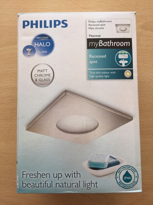Philips myBathroom Recessed Spot Matt Chrome Thermal Light IP44 599101716