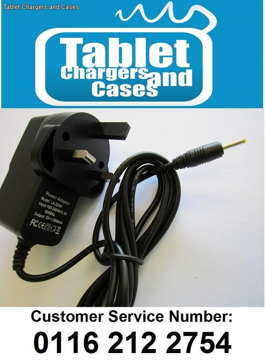 5V 2A DC AC Power Adaptor Charger for GoClever Terra 70 L 7'' Tablet Android Tab