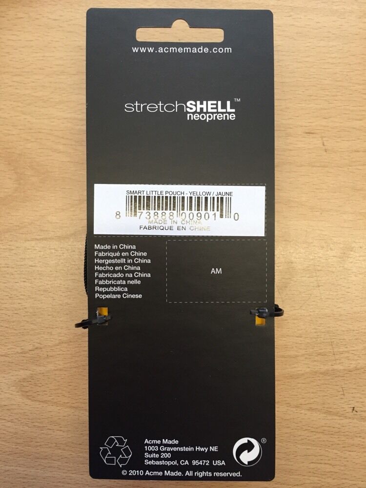 Acme Made San Francisco Smart Little Pouch Yellow Shell Neoprene Camera Case