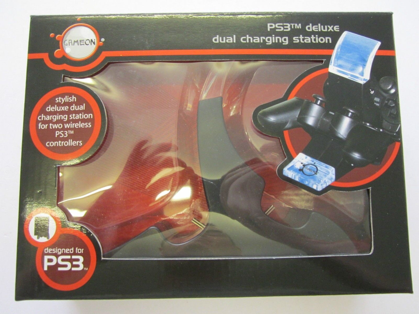 GameOn PS3 Stylish Deluxe Dual Charging Station for Two Wireless Controllers