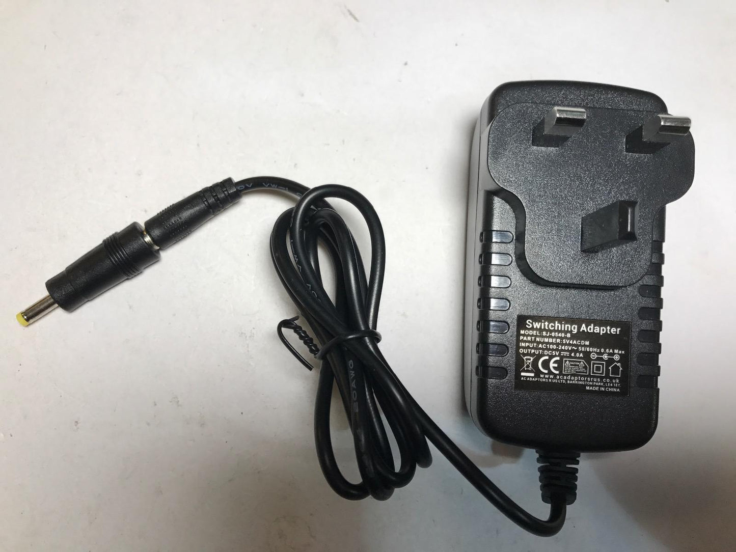 5V 4A 4.0A 4000mA UK AC-DC Switching Adaptor Power Supply Plug 4mmx1.7mm 4x1.7
