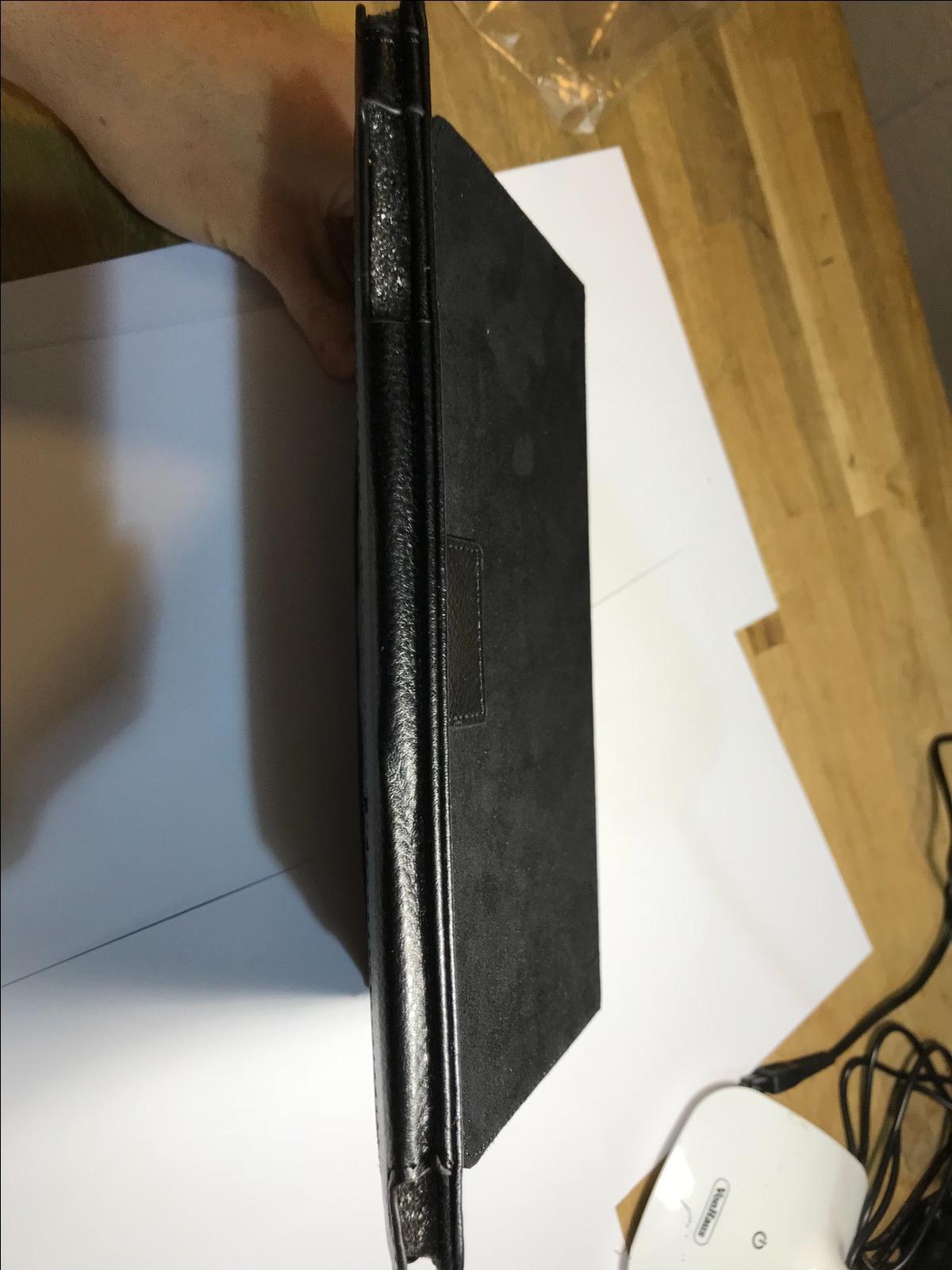 Black PU Leather Carry Case/Cover/Wallet Stand for 19cmx24.5cm 19x24.5 Tablet PC