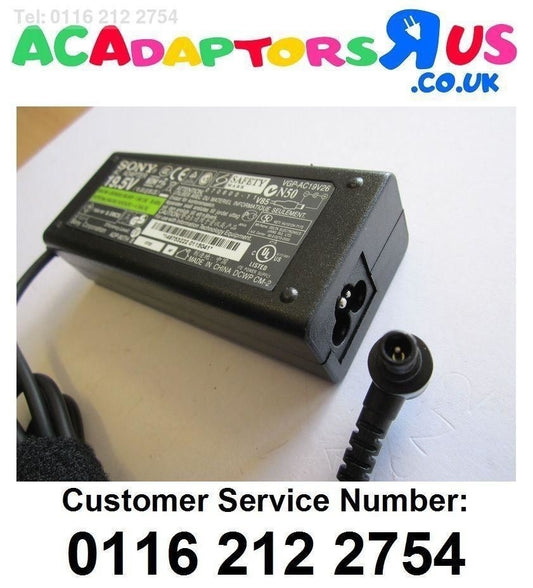GENUINE LAPTOP CHARGER FOR SONY VAIO SVF1421S1EW SVT14124CXS SVF15A1C5ER